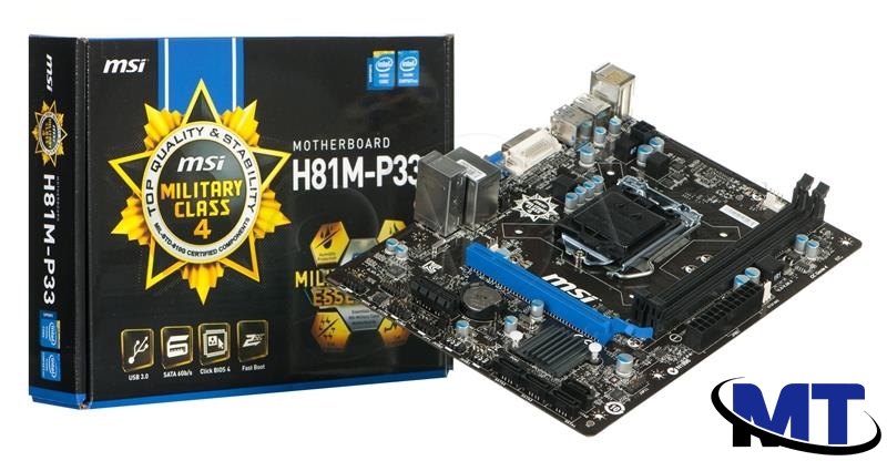 Совместимость материнской платы msi h81m p33